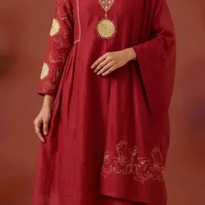 Premium Chanderi Cotton Anarkali