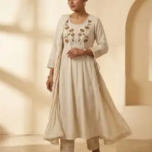 Stunning 3-piece mul cotton suit